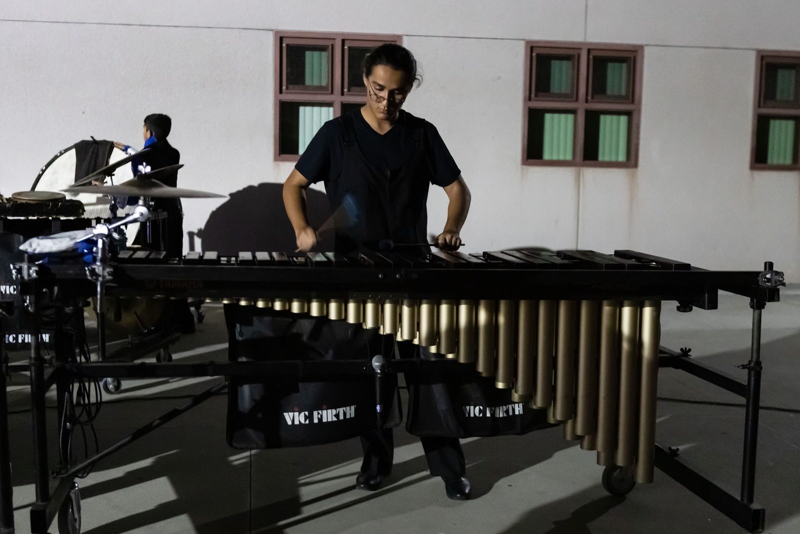 Max playing vibraphone